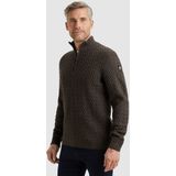 Vanguard Heren trui bruin (Maat: S) - Halslijn: Polokraag,