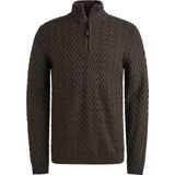 Vanguard Heren trui bruin (Maat: S) - Halslijn: Polokraag,