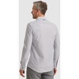 Vanguard Overhemd lange mouw blauw (Maat: S) - Streep