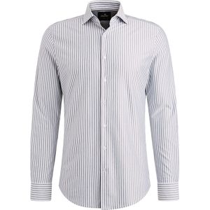Vanguard Overhemd lange mouw blauw (Maat: S) - Streep