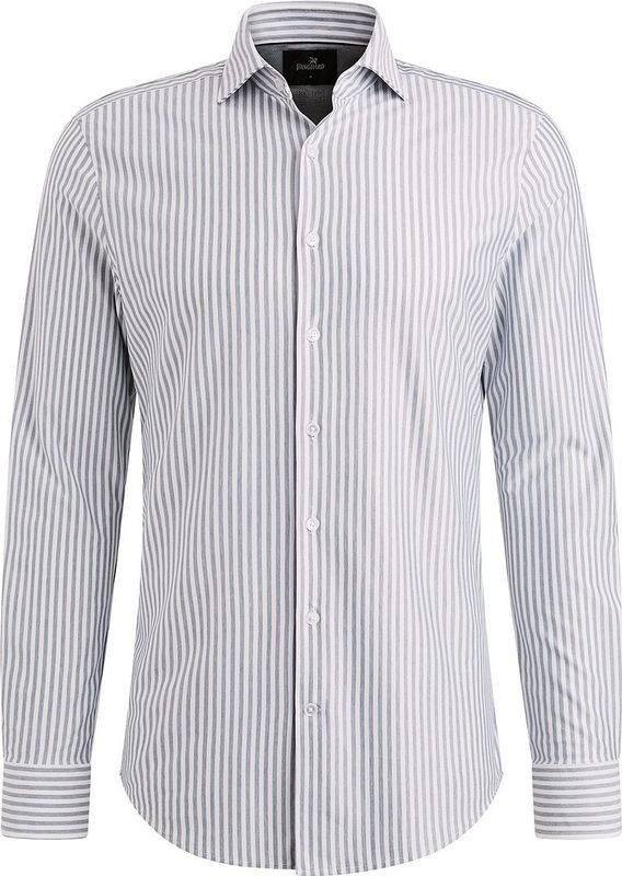Vanguard Overhemd lange mouw blauw (Maat: S) - Streep