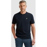 Vanguard Heren t-shirt blauw (Maat: S) - Effen - Halslijn: Ronde hals,