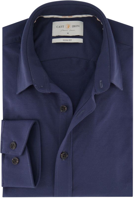 Cast Iron - Overhemd - Blauw - Heren
