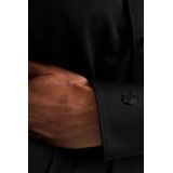 Cast Iron - Overhemd Twill Jersey - Zwart - Heren