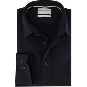 Cast Iron - Overhemd Twill Jersey - Zwart - Heren