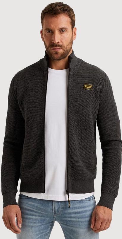 PME Legend - PKC2510322/971 - Vest - Grijs - Zip Jacket Texture Yarn