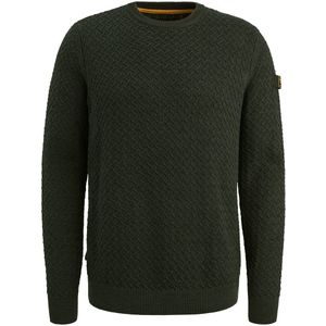 PME Legend - Mouliné Structure - Trui - Donkergroen