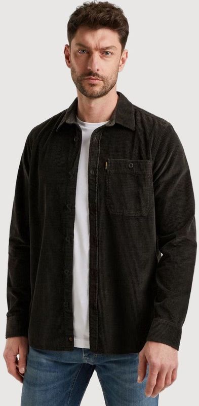 PME Legend - Overshirt - Donkerbruin - Regular Fit - Lange Mouwen