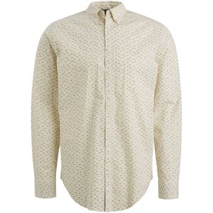 PME Legend Heren overhemd lange mouw ecru (Maat: M)