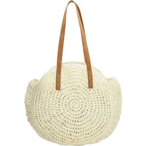 PE-Florence Straw Shopper - Wit