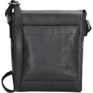 Genicci Medium Crossbodytas / Schoudertas Leer - Noble - Zwart