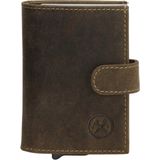 Hide & Stitches Idaho Safety Wallet - Olijfgroen - 100% Leer