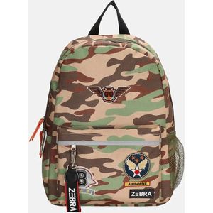 Zebra Trends Finn Rugzak groen-camouflage schooltas kind