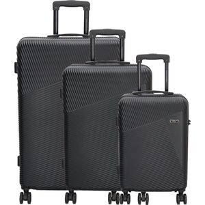 Beagles Originals Easy Travel 3 delige ABS kofferset - Zwart