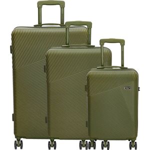 Beagles Originals Easy Travel 3 delige ABS kofferset - Olijfgroen