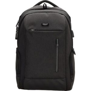 Beagles Originals Rugzak - Donker Grijs - 15.6'' Laptopvak - Cijferslot