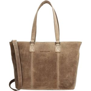 Hide & Stitches Idaho Handtas - Donkerzand - 100% Leer