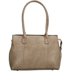 Charm London Dow Gate Shopper 13,3 inch (29,4x16,6 cm.) - Donkertaupe