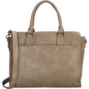 Charm London handtas 15.4 inch donkertaupe