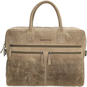 Hide & Stitches Idaho Laptoptas 15,6 inch (34.5x19.4 cm) - Donkerzand