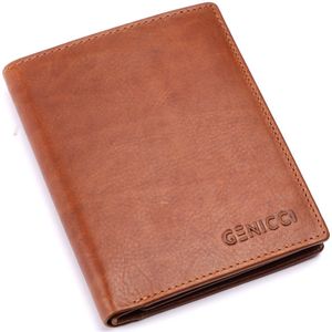 Genicci Portemonnee Heren -  Noble - cognac
