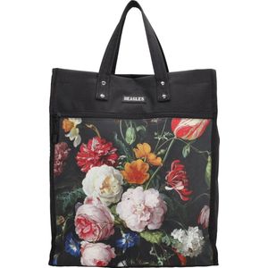 Recycle tas met Siepie kat - blauw/oranje