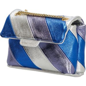 Charm London Schoudertasje Shiny Elisa Blauw