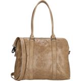 Micmacbags Porto Hand & Schoudertas Laptoptas 13,3 inch - Taupe Bruin