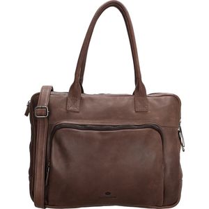 Micmacbags Everyday laptoptas 15 inch donkerbruin