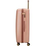 Charm London Travel Trolley L Grote Koffer - 75 cm - 96 Liter - TSA Slot - Roze