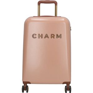 Charm London Travel Trolley S Handbagage Koffer - 55 cm - 35 Liter - TSA Slot - Roze