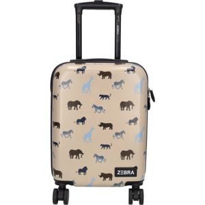 Zebra Trends Kinderkoffer / Kindertrolley / koffer - 29 Liter - Travel - Licht Bruin