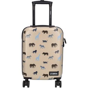 Zebra Trends - Travel Handbagage Koffer - Multikleur - ABS - 32 Liter