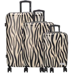 Zebra Trends - Travel Kofferset - 3 Koffers - Trendy Print - Sterk & Trendy