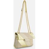 Charm London Regenboog Schoudertas beige