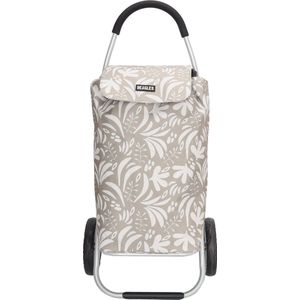 Beagles Alberic Boodschappen Trolley Lichtgewicht Kar Sterk - Beige
