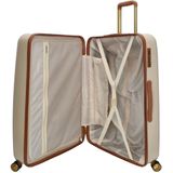 Castillo London Nice Travel Handbagage Koffer - 55 cm - 35 Liter - TSA Slot - Beige