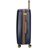 Charm London Nice Travel Grote Koffer - 75 cm - 95 Liter - TSA Slot - Blauw