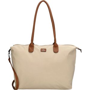 Charm London Buckingham Schoudertas inch Shopper Laptoptas Werktas A4 Praktisch Zand