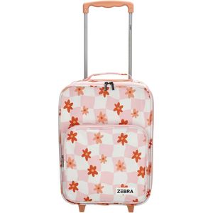 Zebra Trends koffer - trolley - kinderkoffer - Adventure flower old pink