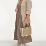 Zebra Trends Emmy Handtas - Zand - Met Rits - Kleine Handtas