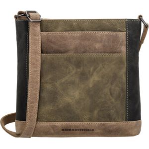Hide & Stitches Schoudertas Himalaya Olijf