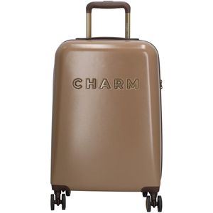 Charm London - Capetown Trolley S - Handbagage Koffer - Taupe - ABS - 35 Liter
