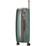 Charm London Capetown Premium Kofferset - ABS - TSA Slot - Travel Set - Suitcase Trolley Set - Donkergroen