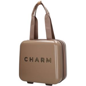 Charm London - Capetown - Beautycase - Taupe - ABS Materiaal - TSA Cijferslot