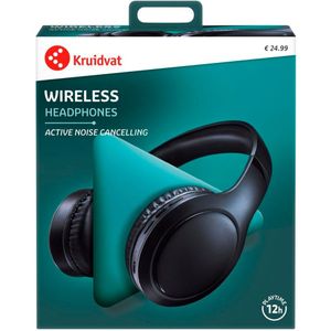 Kruidvat - Noise Cancelling Draadloze Koptelefoon - Zwart - 12 uur speeltijd