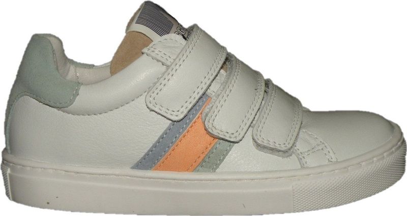 Giga - G4143 - Klittenbandschoenen - Velours Optisch Wit - Velours Sprankelend Groen