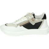 Giga Shoes G4081 - MeisjesLage schoenenKindersneakers - Kleur: Wit beige