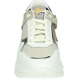 Giga Shoes G4081 - MeisjesLage schoenenKindersneakers - Kleur: Wit beige