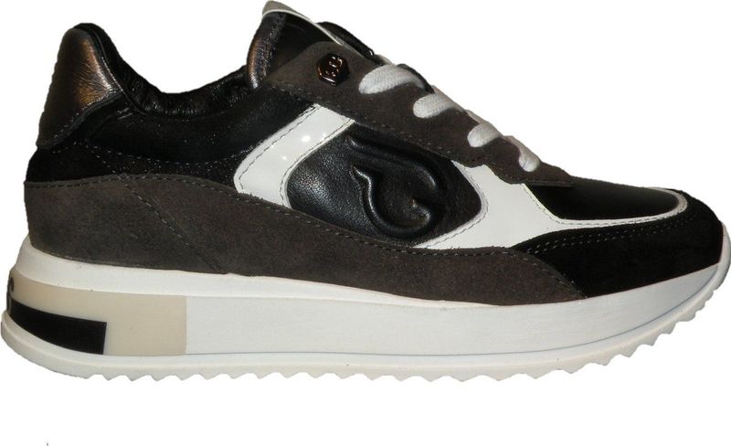Giga - G4160 Sneakers - Velour Black/Lione Br.White